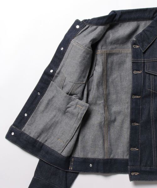 coca（coca）（コカ）の「コンパクトデニムジャケット（デニムジャケット・レディース・インディゴブルー/ブルー・M/L）」の4枚目の写真