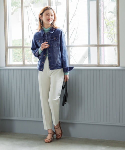 coca（coca）（コカ）の「コンパクトデニムジャケット（デニムジャケット・レディース・インディゴブルー/ブルー・M/L）」の10枚目の写真