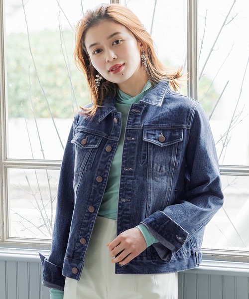 coca（coca）（コカ）の「コンパクトデニムジャケット（デニムジャケット・レディース・インディゴブルー/ブルー・M/L）」の15枚目の写真