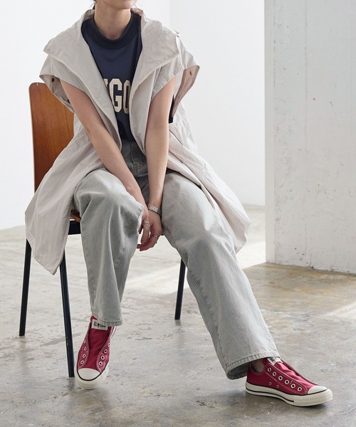 CONVERSE（コンバース）の「[ CONVERSE ]ALLSTAR SLIP3 OX オールスターキャンバススリッポン（スリッポン・レディース・ピンク/ブラック×ブラック/ホワイト/ブラック/ダークブラウン/ライトブルー/イエロー系/グレイッシュベージュ/ブラウン/グリーン・L/M/LL/S）」の19枚目の写真