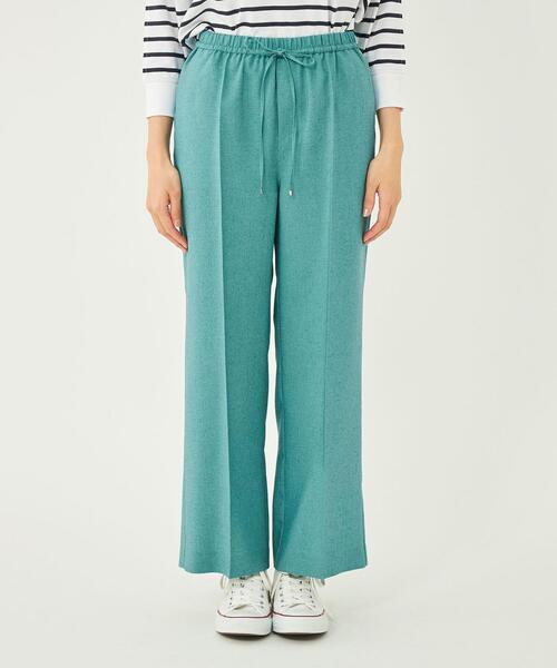green label relaxing（グリーンレーベルリラクシング）の「［size SHORT/TALLあり］スラブ オックス フレア パンツ（その他パンツ・レディース・ナチュラル/イエロー/ターコイズブルー/ブラック/ブラウン/パープル・38/34/40/36/SHORT/TALL）」の22枚目の写真