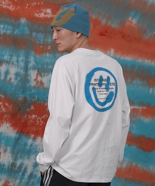 ISTKUNST(イストクンスト)の「A'GEM/9 × .kom『ISTKUNST/イストクンスト』LOGO&SMILEY L/S TEE/ロゴスマイル 長袖Tシャツ(Tシャツ/カットソー・レディース・ブラック/ライトグレー/ホワイト・M/L)」の8枚目の写真