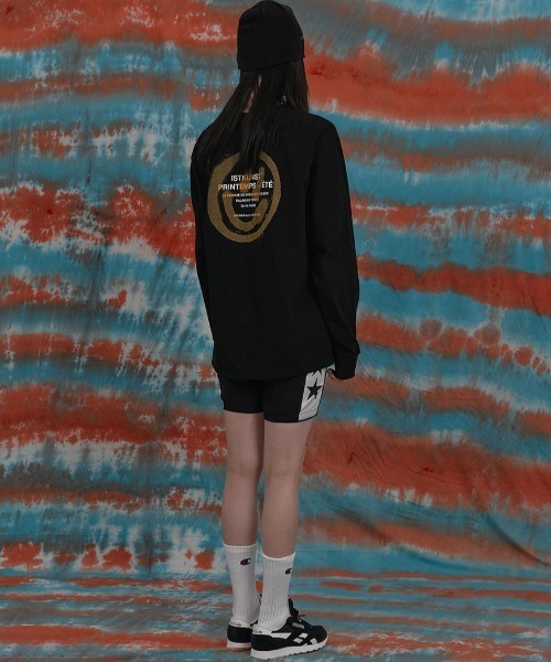 ISTKUNST(イストクンスト)の「A'GEM/9 × .kom『ISTKUNST/イストクンスト』LOGO&SMILEY L/S TEE/ロゴスマイル 長袖Tシャツ(Tシャツ/カットソー・レディース・ブラック/ライトグレー/ホワイト・M/L)」の12枚目の写真