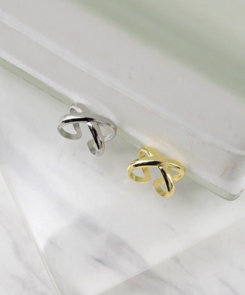 styiro(スタイロ)の「ニッケルフリー クロスライン メタルリング(リング・レディース・シルバー/ゴールド/シルバー系2/ゴールド系2・FREE)」の15枚目の写真