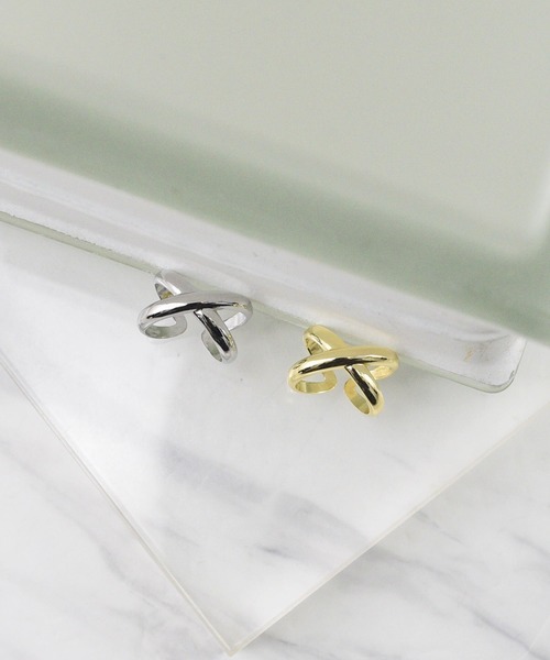 styiro(スタイロ)の「ニッケルフリー クロスライン メタルリング(リング・レディース・シルバー/ゴールド/シルバー系2/ゴールド系2・FREE)」の16枚目の写真