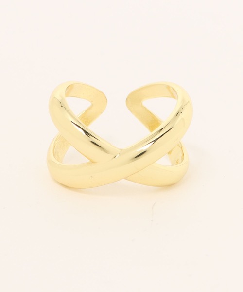 styiro(スタイロ)の「ニッケルフリー クロスライン メタルリング(リング・レディース・シルバー/ゴールド/シルバー系2/ゴールド系2・FREE)」の19枚目の写真
