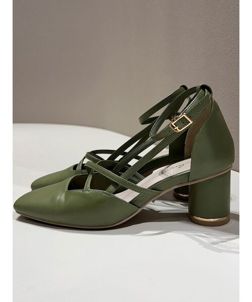 dazzlin(ダズリン)の「アートストラップパンプス(パンプス・レディース・ブラック/グリーン/アイボリー・MEDIUM/LARGE)」の5枚目の写真