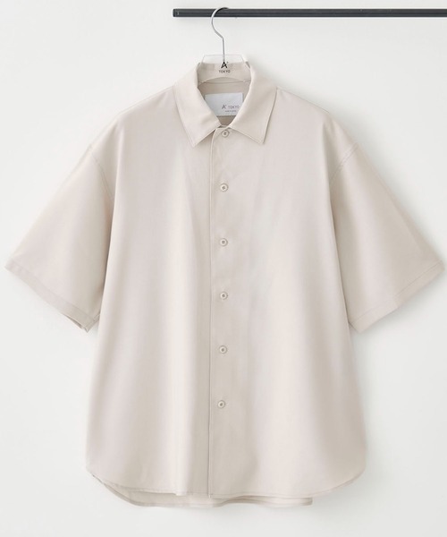 CITY TOKYO（シティトウキョウ）の「プレミアムリラックス半袖シャツ｜防シワ/速乾性（シャツ/ブラウス・メンズ・ホワイト/グレイッシュベージュ/サックスブルー/ブラック/その他17・1/2/3）」の3枚目の写真