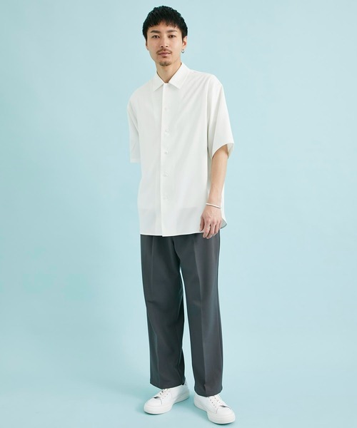 CITY TOKYO（シティトウキョウ）の「プレミアムリラックス半袖シャツ｜防シワ/速乾性（シャツ/ブラウス・メンズ・ホワイト/グレイッシュベージュ/サックスブルー/ブラック/その他17・1/2/3）」の8枚目の写真