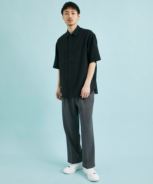 CITY TOKYO（シティトウキョウ）の「プレミアムリラックス半袖シャツ｜防シワ/速乾性（シャツ/ブラウス・メンズ・ホワイト/グレイッシュベージュ/サックスブルー/ブラック/その他17・1/2/3）」の16枚目の写真