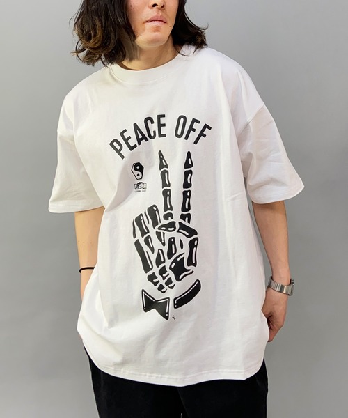 LURKING CLASS(ラーキングクラス)の「【ムラサキスポーツ別注】LURKING CLASS/ラーキングクラス オーバーサイズ グラフィックプリント クルーネックTシャツ/半袖Tシャツ ST23STM07(Tシャツ/カットソー・メンズ・ブラック/ホワイト・M/L/XL)」の8枚目の写真