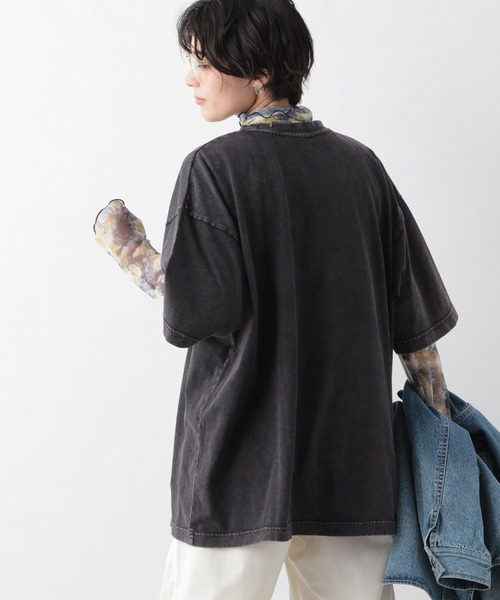 RAGEBLUE（レイジブルー）の「ヴィンテージライクロックTシャツ（Tシャツ/カットソー・レディース・ホワイト/ブラック/ベージュ・FREE）」の9枚目の写真