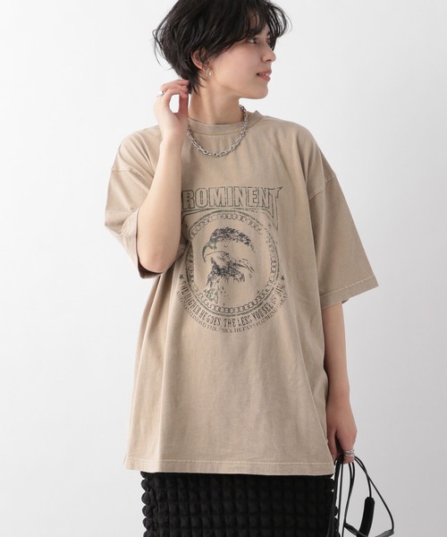 RAGEBLUE（レイジブルー）の「ヴィンテージライクロックTシャツ（Tシャツ/カットソー・レディース・ホワイト/ブラック/ベージュ・FREE）」の18枚目の写真