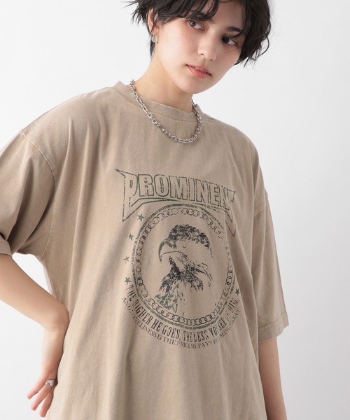 RAGEBLUE（レイジブルー）の「ヴィンテージライクロックTシャツ（Tシャツ/カットソー・レディース・ホワイト/ブラック/ベージュ・FREE）」の10枚目の写真