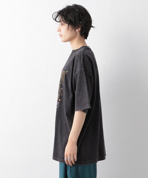 RAGEBLUE（レイジブルー）の「ヴィンテージライクロックTシャツ（Tシャツ/カットソー・レディース・ホワイト/ブラック/ベージュ・FREE）」の14枚目の写真