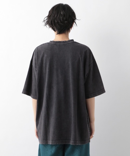 RAGEBLUE（レイジブルー）の「ヴィンテージライクロックTシャツ（Tシャツ/カットソー・レディース・ホワイト/ブラック/ベージュ・FREE）」の6枚目の写真
