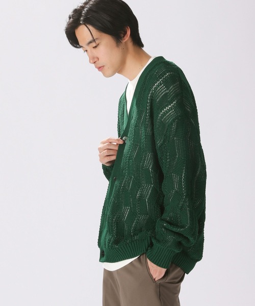 niko and（ニコアンド）の「TEXCOTT AIR透かし編みニット