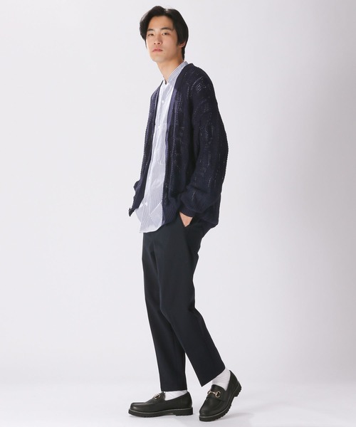 niko and（ニコアンド）の「TEXCOTT AIR透かし編みニット