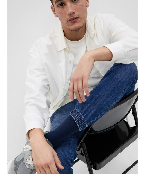 GAP(ギャップ)の「ウォッシュウェル デニムジョガーパンツ(デニムパンツ・メンズ・インディゴブルー・XS/S/M/L/XL)」の3枚目の写真