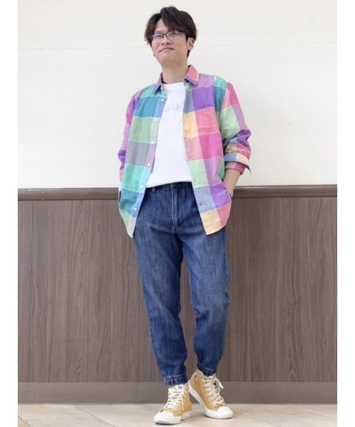 GAP(ギャップ)の「ウォッシュウェル デニムジョガーパンツ(デニムパンツ・メンズ・インディゴブルー・XS/S/M/L/XL)」の7枚目の写真