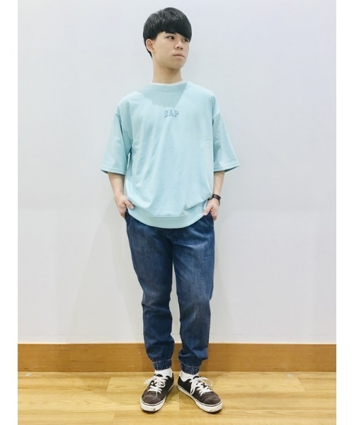 GAP(ギャップ)の「ウォッシュウェル デニムジョガーパンツ(デニムパンツ・メンズ・インディゴブルー・XS/S/M/L/XL)」の12枚目の写真