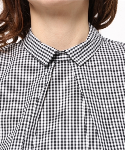 CIAOPANIC(チャオパニック)の「【Ciaopanic】 半袖後開きシャツBL(シャツ/ブラウス・レディース・ホワイト/ブルー/ブラック/ネイビー・FREE)」の8枚目の写真