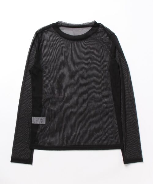 Ritzy（リッツィー）の「ロングスリーブシアートップス（Tシャツ/カットソー・レディース・ホワイト/ブラック/ピンク/パープル/グリーン系/イエロー系・FREE）」の7枚目の写真