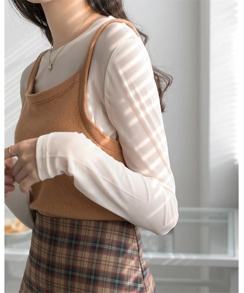 Ritzy（リッツィー）の「ロングスリーブシアートップス（Tシャツ/カットソー・レディース・ホワイト/ブラック/ピンク/パープル/グリーン系/イエロー系・FREE）」の2枚目の写真