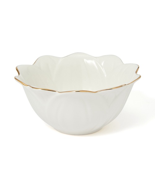 セール】フラワーモチーフ ボウル ホワイト（食器）｜Francfranc