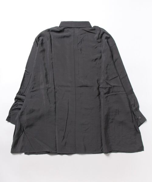 coca(coca)(コカ)の「シアービッグシルエットシャツ(シャツ/ブラウス・レディース・チャコール/ベージュ・L/M)」の14枚目の写真
