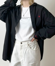 【POLO BCS】別注 ワンポイント刺繍 オーバーサイズレギュラーカラー ブロード / ストライプ / デニム ビッグシルエットシャツ