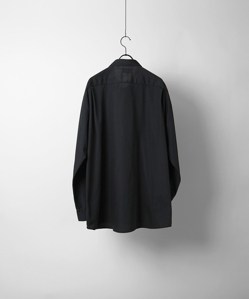 POLO BCS(ポロ ビーシーエス)の「【POLO BCS】別注 ワンポイント刺繍 オーバーサイズレギュラーカラー ブロード / ストライプ / デニム ビッグシルエットシャツ(シャツ/ブラウス・メンズ・グリーン/サックスブルー/ホワイト/サックスブルー系2/ブルー/パープル/ブラック/ブルー系その他/ブルー系その他2・M/L)」の13枚目の写真