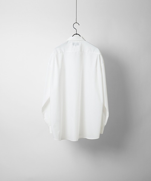 POLO BCS(ポロ ビーシーエス)の「【POLO BCS】別注 ワンポイント刺繍 オーバーサイズレギュラーカラー ブロード / ストライプ / デニム ビッグシルエットシャツ(シャツ/ブラウス・メンズ・グリーン/サックスブルー/ホワイト/サックスブルー系2/ブルー/パープル/ブラック/ブルー系その他/ブルー系その他2・M/L)」の11枚目の写真