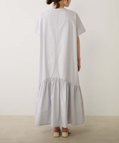 PUAL CE CIN(ピュアルセシン)の「先染めペプラムワンピース(ワンピース・レディース・グレー系/チェック/ブルー系その他・FREE)」の11枚目の写真