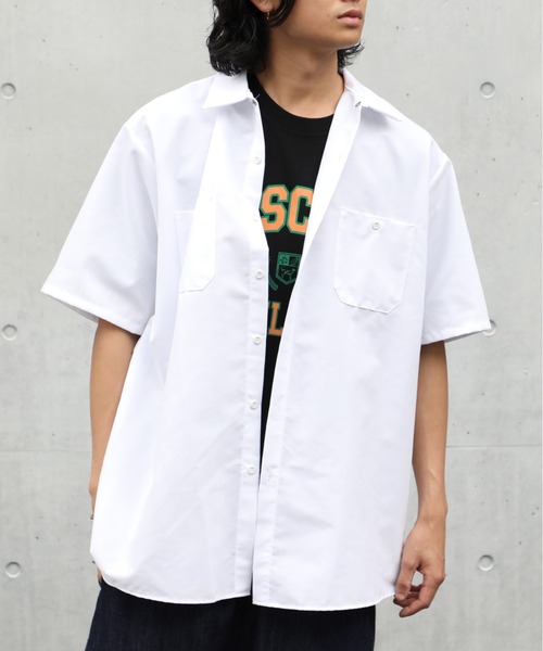 RED KAP（レッドキャップ）の「【RED KAP】4.25ozワークシャツ半袖 RDKP-S0024（シャツ/ブラウス・メンズ・ネイビー/オレンジ/ホワイト/ライトグレー/ブラウン/レッド/ライトグリーン/シルバーグレー/グリーン/バーガンディー/ブラック/ライトブルー/スカイブルー/カーキ/ブルー/チャコールグレー/グレー・L/M/XL/S）」の19枚目の写真