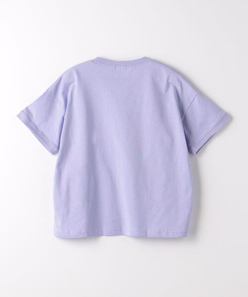 green label relaxing（グリーンレーベルリラクシング）の「TJ ロゴ 刺繍 Tシャツ 100cm-130cm（Tシャツ/カットソー・キッズ・オフホワイト/ライラック・110cm/120cm/100cm/130cm）」の3枚目の写真