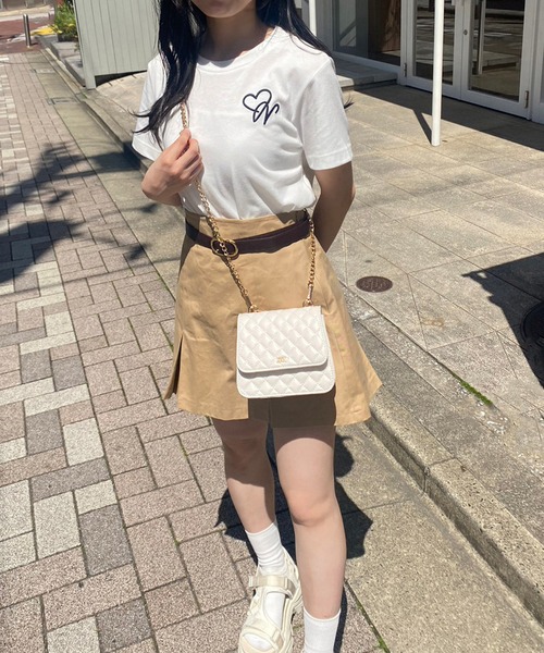 one after another NICE CLAUP（ワンアフターアナザーナイスクラップ）の「ワンポイントロゴTシャツ（Tシャツ/カットソー・レディース・オフホワイト/アイボリー/ピンク/ホワイト系その他・FREE）」の22枚目の写真