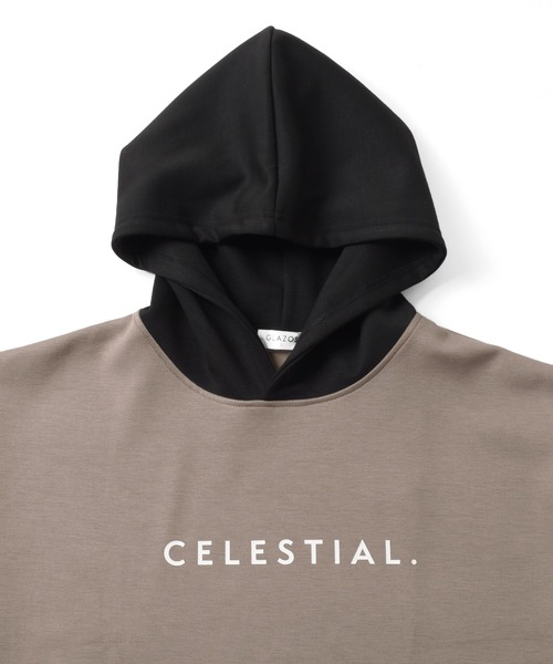 GLAZOS（グラソス）の「【接触冷感】エアリークッション・アソートロゴ切替半袖パーカー（パーカー・キッズ・ブラック/ホワイト/ライトグレー・140cm/170cm/150cm/160cm）」の12枚目の写真