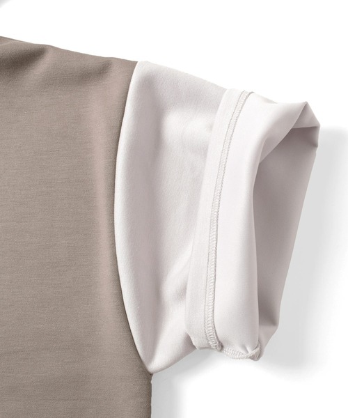 GLAZOS（グラソス）の「【接触冷感】エアリークッション・アソートロゴ切替半袖パーカー（パーカー・キッズ・ブラック/ホワイト/ライトグレー・140cm/170cm/150cm/160cm）」の16枚目の写真