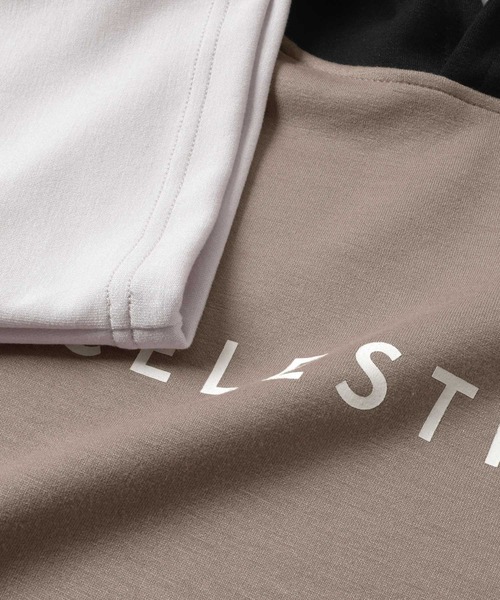 GLAZOS（グラソス）の「【接触冷感】エアリークッション・アソートロゴ切替半袖パーカー（パーカー・キッズ・ブラック/ホワイト/ライトグレー・140cm/170cm/150cm/160cm）」の9枚目の写真