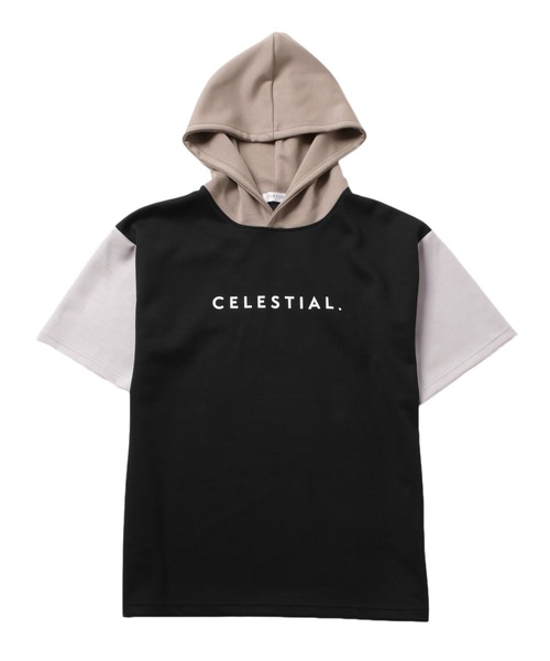 GLAZOS（グラソス）の「【接触冷感】エアリークッション・アソートロゴ切替半袖パーカー（パーカー・キッズ・ブラック/ホワイト/ライトグレー・140cm/170cm/150cm/160cm）」の13枚目の写真