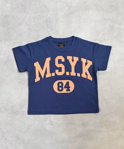 Life Support Products（ライフサポートプロダクツ）の「ハンソデカレッジTシャツ(80～150cm)（Tシャツ/カットソー・キッズ・チャコール/ネイビー/イエロー/オレンジ/グリーン/オフホワイト・80/90/95/100/110/120/130/140/150）」の17枚目の写真