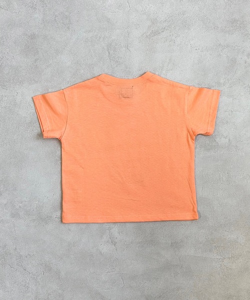 Life Support Products（ライフサポートプロダクツ）の「ハンソデカレッジTシャツ(80～150cm)（Tシャツ/カットソー・キッズ・チャコール/ネイビー/イエロー/オレンジ/グリーン/オフホワイト・80/90/95/100/110/120/130/140/150）」の18枚目の写真