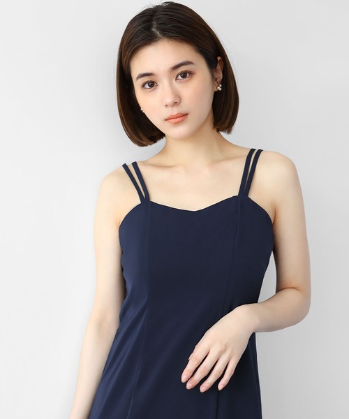 girl(ガール)の「ハイネックレースブラウス付きキャミワンピース Iライン ロング 結婚式 ワンピース パーティードレス オケージョンドレス お呼ばれ 二次会 成人式 同窓会 謝恩会(ドレス・レディース・ピンクベージュ/ブラック×ベージュ/ネイビー・M)」の18枚目の写真