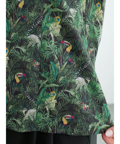 Te chichi（テチチ）の「リバティプリントシャーリングブラウス(Tou-can Hide)（シャツ/ブラウス・レディース・ブルー/カーキ・ﾌﾘ-）」の20枚目の写真