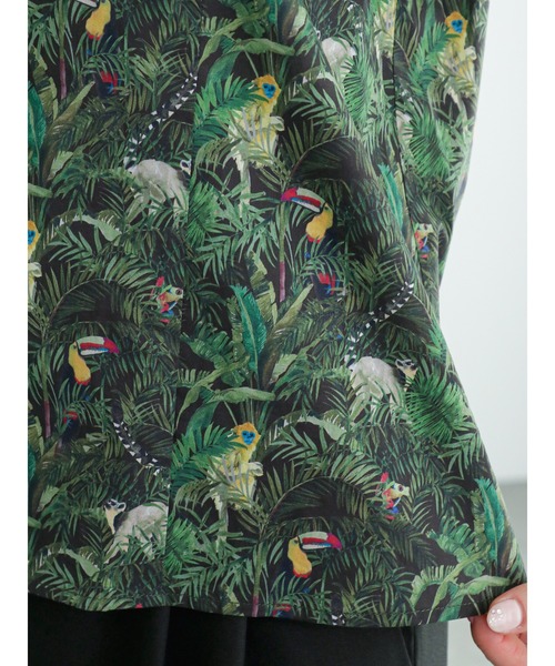 Te chichi（テチチ）の「リバティプリントシャーリングブラウス(Tou-can Hide)（シャツ/ブラウス・レディース・ブルー/カーキ・ﾌﾘ-）」の12枚目の写真