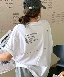 綿100%、バックロゴルーズTシャツ