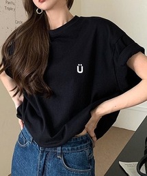 綿100%、バックロゴルーズTシャツ