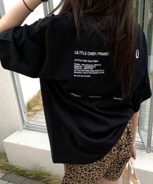 SHEENA(シーナ)の「綿100%、バックロゴルーズTシャツ(Tシャツ/カットソー・レディース・ホワイト/ブラック・M)」の18枚目の写真