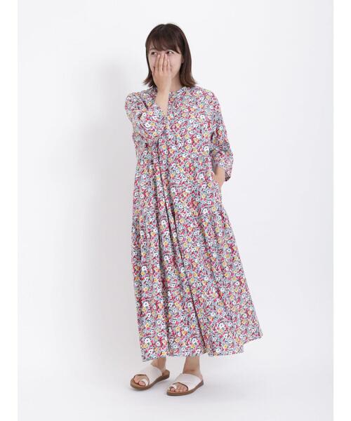 sm2rhythm（サマンサモスモスリズム）の「花柄ワンピース（ワンピース・レディース・グリーン/ピンク/イエロー・F）」の12枚目の写真